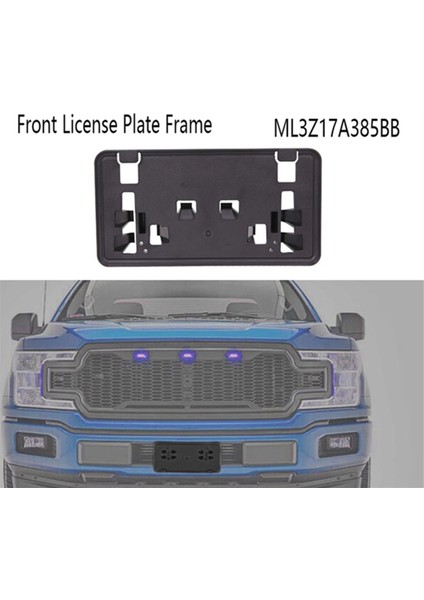 Ford F150 (Raptor Hariç) 2.7l 3.0l 3.5l V6 Motorlar 2021-2023 ML3Z17A385BB Için Ön Plaka Çerçevesi (Yurt Dışından) modelleri