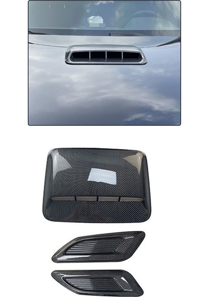 Araba Hava Akışı Girişi Kaput Kepçesi Havalandırma Bonnet Dekor Kapağı Orta Taraf Hava Çıkışı Kaput Oto Dış Aksesuarları Evrensel A (Yurt Dışından) fırsatları