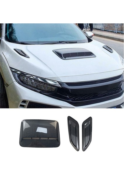 Araba Hava Akışı Girişi Kaput Kepçesi Havalandırma Bonnet Dekor Kapağı Orta Taraf Hava Çıkışı Kaput Oto Dış Aksesuarları Evrensel A (Yurt Dışından) indirimleri