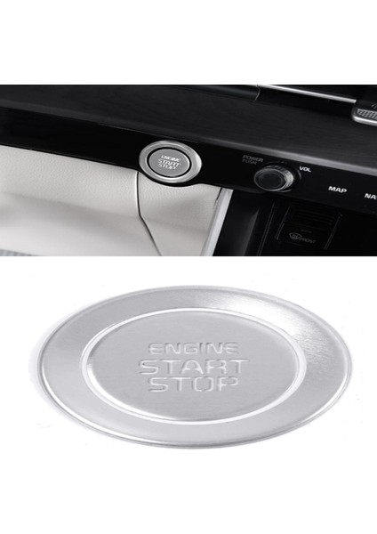 Kia Carnival Ka4 2021 2022 Alüminyum Alaşımlı Araba Motoru Başlat Durdur Itme Kapağı El Freni Düğmesi Kapağı Trim Gümüş (Yurt Dışından) modelleri