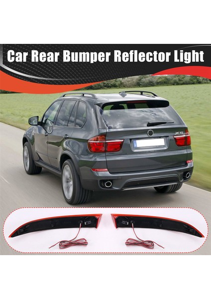 Bmw X5 E70 2007-2013 Için Araç Arka Tampon Reflektör Fren Lambası LED Tampon Arka Lambası 63217158949 63147158950 (Yurt Dışından) indirimleri