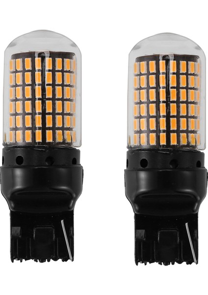 2x 7440 Canbus Süper Parlak Hatasız LED Ampul T20 W21W 144 Smd Amber Geri Vites Sinyal Lambası Için (Yurt Dışından)
