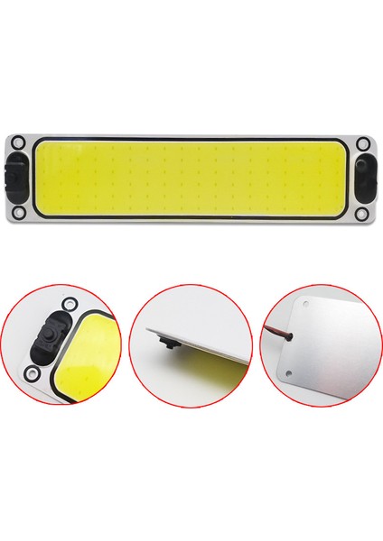 2 Adet Beyaz Cob 108 LED 12V 24V Çatı Tavan Iç Kablolu Lamba Paneli Kubbe Lambası Oto Araç Iç Okuma Plaka Lambası (Yurt Dışından) fırsatları