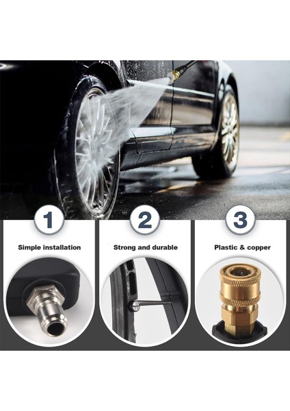 Araba Yıkama Tabancası 3000 Psi Max Köpük Tabancası 3/8 Inç Bağlantılı Yüksek Basınçlı Yıkama Aleti Basınçlı Yıkama Köpük Topu (Yurt Dışından) indirimleri
