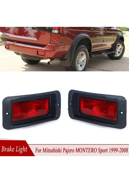 Mitsubishi Pajero Montero Pajero Sport 1999-2008 Için 1 Çift Arka Tampon Reflektör Lambası Arka Lambası (Yurt Dışından) fiyatları