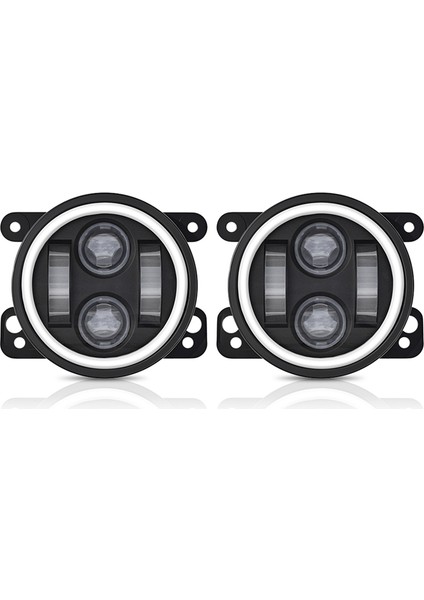 Inç Angel Eyes LED Sis Lambası Araç Ön Sis Lambası Yedek Otomatik Lamba Drl Sürüş Sis Lambası Offroad 4x4 Için (Yurt Dışından) modelleri