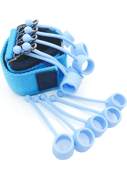 Parmak Fleksiyon Ekstansiyon Eğitim Ekipmanı Müzik Aleti Parmak Gücü Egzersiz Aleti Silikon El Tutacağı Mavi (40 Lbs) (Yurt Dışından)