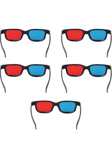 Adet Siyah Çerçeve Kırmızı Mavi 3D Gözlük 3D Boyutlu Ev Sineması Gözlükleri Boyutlu Anaglif Film, Tv, Oyun, Video (Yurt Dışından)