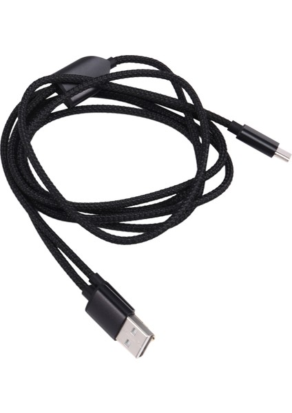 2'si 1 Arada Ses Şarj Kablosu Type-C Araç USB + 3,5 mm Aux Ses Kablosu Mobil Cihazlar Için Yüksek Kaliteli Bağlantı Kablosu (Yurt Dışından)