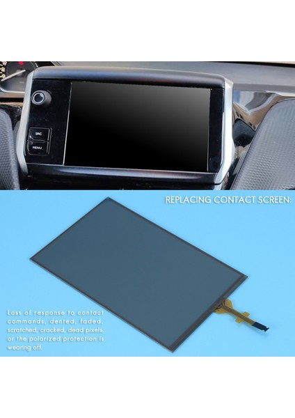 Peugeot 208 2008 308 Citroen C5 C4L C3XR LAM070G004A GCX156AKM-E Için 7 Inçlik Dokunmatik Ekran Cam Sayısallaştırıcı Navigasyon (Yurt Dışından) fırsatları