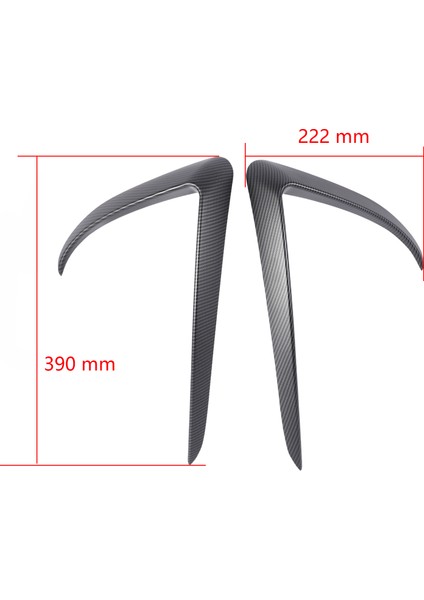 Tesla Model 3 2017-2020 Için Mat Karbon Fiber Ön Kanat Kaplaması Ön Tampon Dudak Ayırıcı Sis Farı Kaplaması (Yurt Dışından) fiyatları