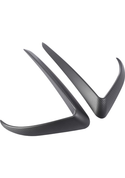 Tesla Model 3 2017-2020 Için Mat Karbon Fiber Ön Kanat Kaplaması Ön Tampon Dudak Ayırıcı Sis Farı Kaplaması (Yurt Dışından) modelleri