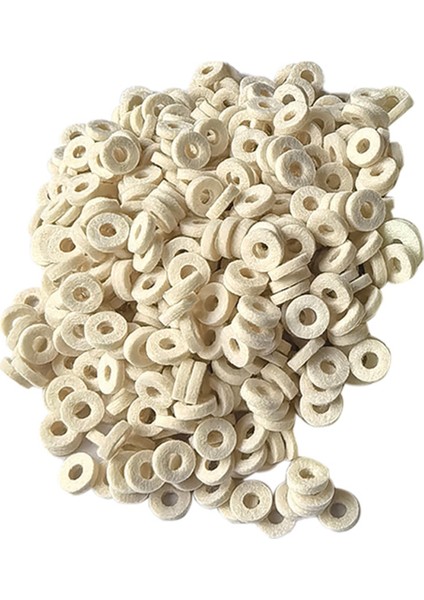 100 Adet Öfonyum Keçe Rondela Ped Yastığı Pirinç Üst Kapak Keçe Pedleri Enstrüman Yedek Parçaları (Yurt Dışından)