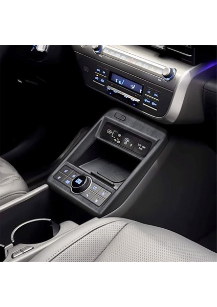 Hyundai Kona 2024+ Araç Iç Aksesuarları Ahşap Desenli Araç Orta Konsol Vites Paneli Kapağı Döşemesi (Yurt Dışından) fırsatları