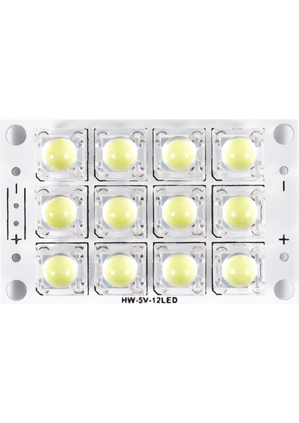 Yeni Dc 3V 5V 12 LED Süper Parlak Beyaz Piranha LED Devre Kartı LED Işıklar Işık Yat (Yurt Dışından)