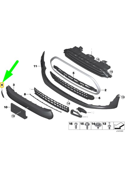 51117370795 Mini Clubman F56 F57 F55 Araç Çekme Kancası Kapağı Kapağı Için Ön Tampon Çekme Kancası Göz Kapağı Kapakları (Yurt Dışından)