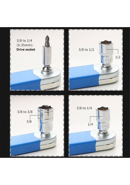Ofset Uzatma Cırcırlı Anahtar Uzun Döner Anahtar Tork Büyük Darbeli Soket Anahtarı Dar Alanlar Otomotiv Aletleri (Yurt Dışından)