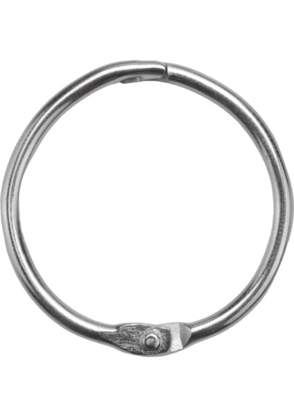 25 Adet Metal 1,2" Gevşek Yaprak Halkaları Klasör Anahtarlıkları Scrapbooking Defteri Için (Yurt Dışından)