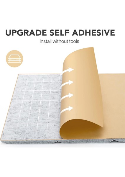 Kendinden Yapışkanlı 12'li Paket Akustik Paneller, 12X12X0,4 Inç Ses Geçirmez Köpük Paneller, Duvarlar Için Ses Emici Karo Gri (Yurt Dışından) fırsatları