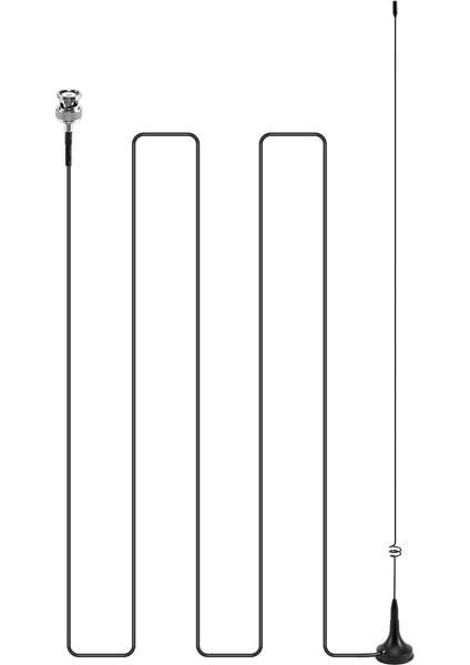 Nagoya UT-108UV Kenwood Yaesu Baofeng Için Bnc-M Uhf+Vhf Araca Monteli Anten (Yurt Dışından)