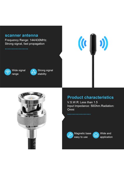 Nagoya UT-108UV Kenwood Yaesu Baofeng Için Bnc-M Uhf+Vhf Araca Monteli Anten (Yurt Dışından) fırsatları