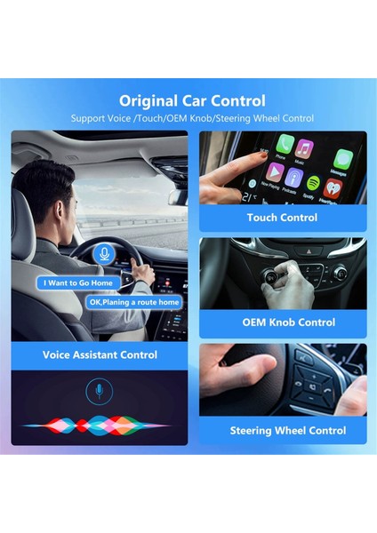 Wifi6 Desteği Yeni Adaptör Carplay Android Auto Box Dongle, Çoğu Araç Usb-A Tak ve Çalıştır Için Kabloludan Kablosuza Uygun (Yurt Dışından)