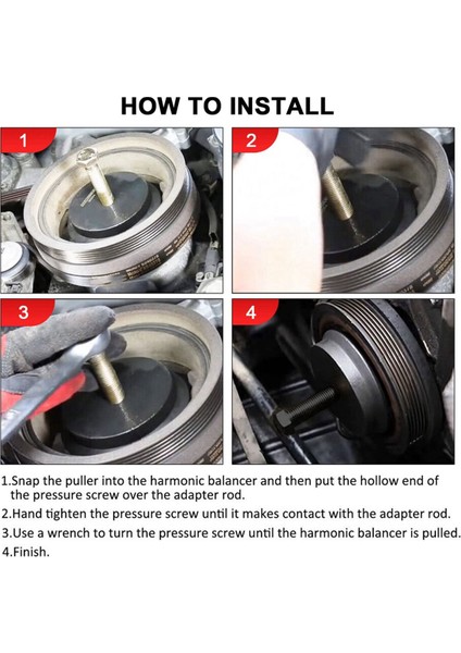 Gm Dodge Jeep Chrysler Ford Için Harmonik Dengeleyici Çektirme Aleti Krank Kasnağı Çektirme Aleti 25264 (Yurt Dışından) indirimleri