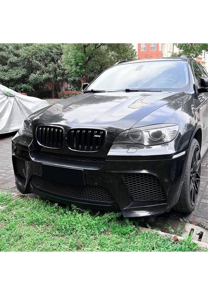 Bmw X6 E71 2008-2014 Araba Far Lambası Kaş Kapağı Döşemesi Araba Far Göz Kapakları Kapakları Karbon Fiber Desen (Yurt Dışından) fırsatları