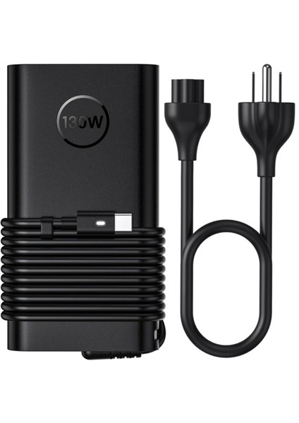 Dell Xps 15 Precision 5530 3550 3551 Latitude 7410 9410 9510 9575 Dizüstü Bilgisayar Şarj Cihazı Için 130W USB C Type C Güç Adaptörü (Abd) (Yurt Dışından)