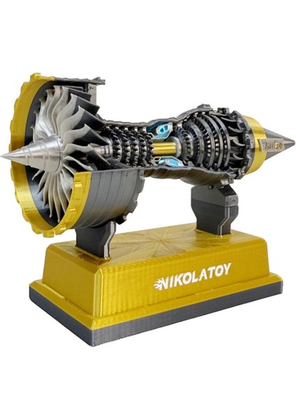 Nıkola Toy Turbofan Motor Model Havacılık Uçağı Güç Türbini Havacılık Tutkunları ve Koleksiyoncuları Için (Yurt Dışından)