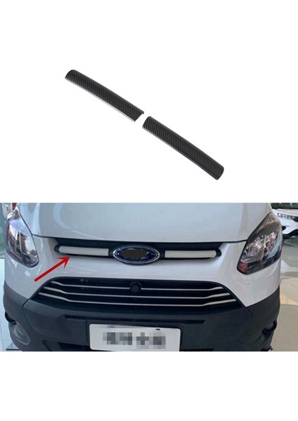 Ford Transit 2017 Tourneo Custom 2016 Karbon Fiber Stil Abs Araç Ön Amblemi Izgara Kapağı Döşeme Şekillendirme Çıkartması (Yurt Dışından) fiyatları
