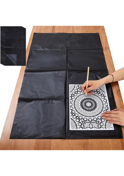 Sayfalık Büyük Karbon Kağıdı, 20,3 x 36 Inç Karbon Transfer Kağıdı, Ahşap ve Tuval Için Mumlu Karbon Transfer Kağıdı (Yurt Dışından)
