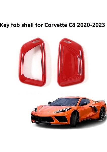 Chevrolet Corvette C8 2020-2023 Aksesuarları Için Anahtarlık Kılıfı Koruyucu Kabuk (Kırmızı) (Yurt Dışından) fiyatları