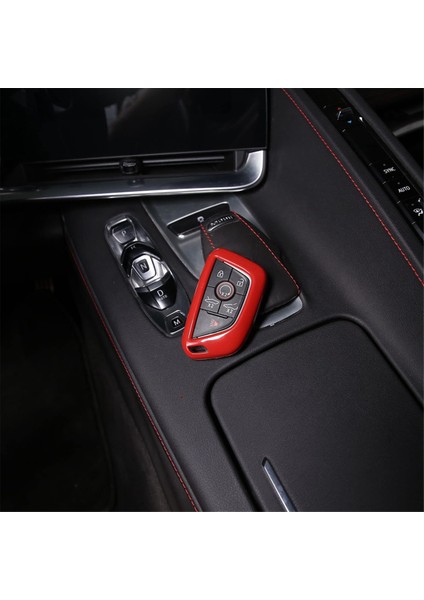 Chevrolet Corvette C8 2020-2023 Aksesuarları Için Anahtarlık Kılıfı Koruyucu Kabuk (Kırmızı) (Yurt Dışından) indirimleri