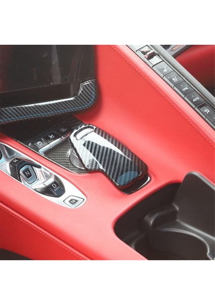 Chevrolet Corvette C8 2020-2023 Araç Vites Paneli Kapağı Trim Aksesuarları Abs Karbon Fiber (Yurt Dışından) modelleri