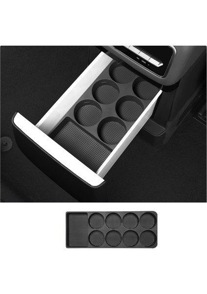 Leadıng Ideal L9 Buzdolabı Saklama Kutusu Silikon Mat Buzdolabı Sabit Kaymaz Bardak Tutucu Tepsi, Siyah (Yurt Dışından) fiyatları