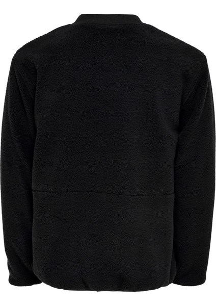 Onssawyer Fleece Bomber Otw Erkek Polar Ceket 22022674-BLACK Siyah