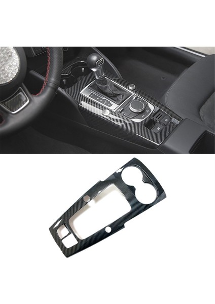 Audi A3 8V 2014-2018 Için Lhd Karbon Fiber Abs Orta Konsol Vites Paneli Dekorasyon Çıkartması Döşemesi (Yurt Dışından) fırsatları