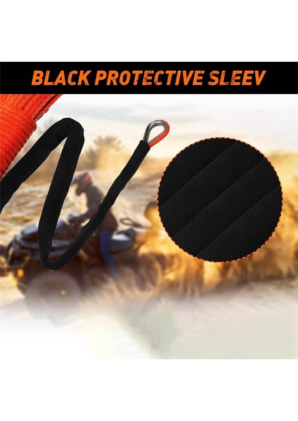 Sentetik Vinç Halatı, Vinç Hattı Kablo Halatı 1/4 Inç x 50 Ayak Utv Atv Vinç Kamyon Malzemeleri Turuncu Uv Dayanıklı (Yurt Dışından) modelleri