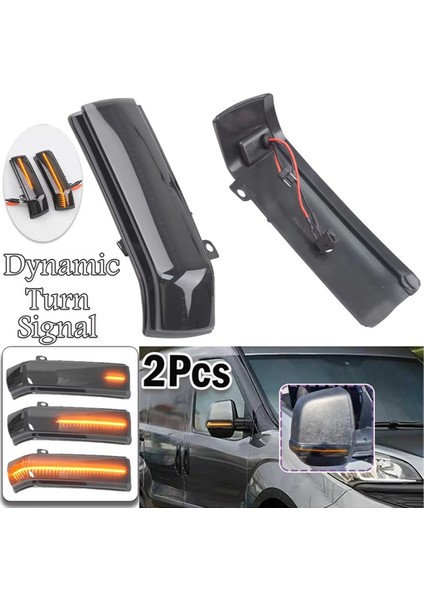Opel Vauxhall Combo Ram 71765377 Için 68289076AA Dinamik LED Dikiz Aynası Sinyal Lambası Dönüş Sinyal Lambaları (Yurt Dışından) fırsatları