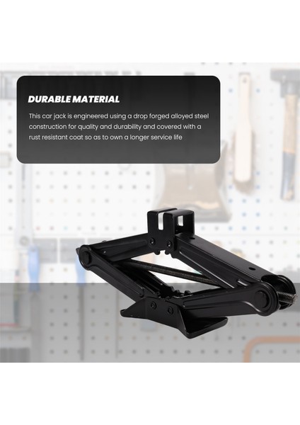 2 Ton (4000 Lbs) Kapasiteli Makaslı Araç Krikosu Saplı Taşınabilir Çelik Lastikli Kriko Sedanlar, Kupalar, Suv'lar Büyük Boy Taban Krikosu (Yurt Dışından) indirimleri