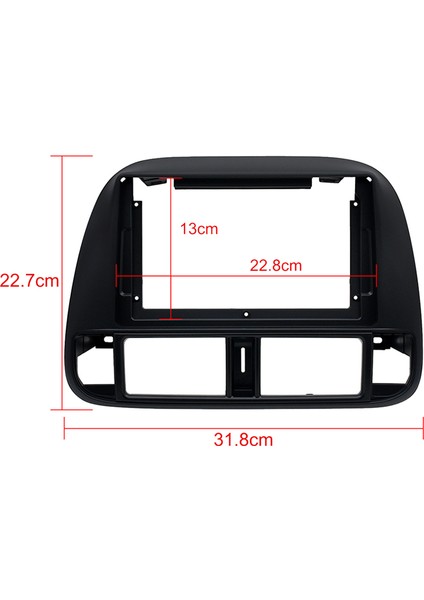 Honda Civic (Ej/ek/em) 1995-2001 Için 9 Inç 2 Din Araba Stereo Radyo Paneli Video Mp5 Oynatıcı Panel Çerçeve Gösterge Paneli Montaj Kiti Lhd (Yurt Dışından) modelleri