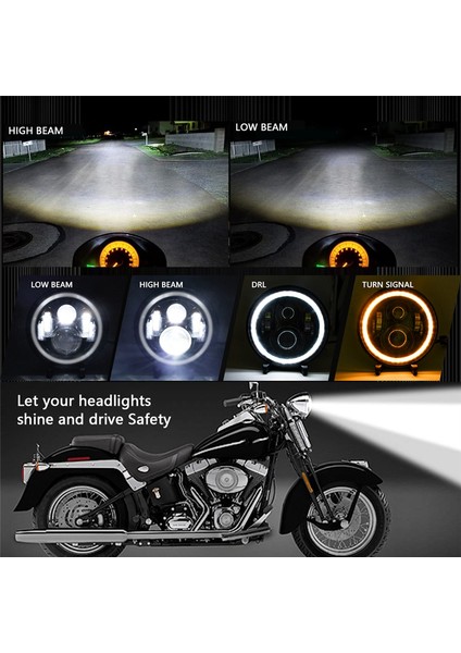 Inç 100W Araba LED Farları Drl Dönüş Sinyali Işığı LED Halo Halkası Melek Gözü Işıkları Jk Tj Lj Cj H1 H2 Için (Yurt Dışından) fiyatları