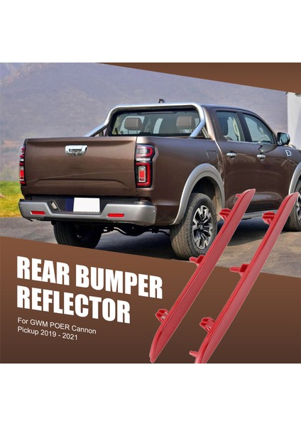 Great Wall Gwm Poer Cannon Pickup 2019-2021 Ticari Sürüm Arka Işaret Lambası Için Araba Arka Tampon Reflektör Işığı (Yurt Dışından) fırsatları