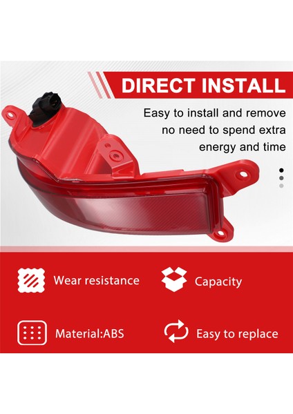 Hyundai Santa Fe 2013-2016 Için Araç Arka Tampon Reflektör Fren Lambası Sis Lambası Uyarı Lambası 92406-B8300 92406B8200 R (Yurt Dışından) fırsatları