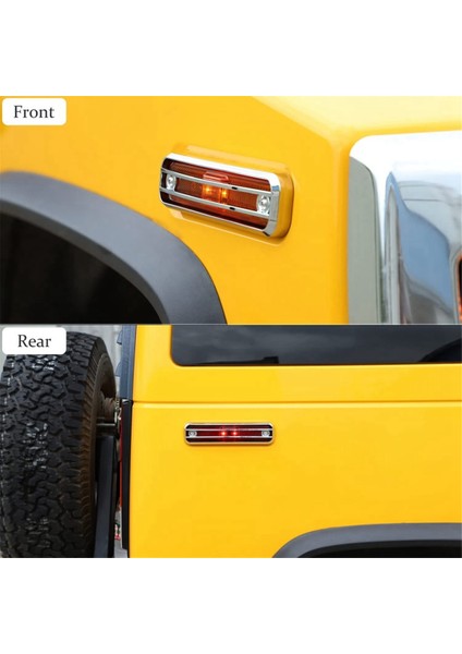 Hummer H2 2003-2009 Aksesuarları Için Side Marker Guard Trim Yan Işık Koruyucu Kapak - 4'lü Paket (Yurt Dışından) fırsatları