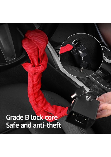 Emniyet Kemeri Tokalı Araba Direksiyon Kilidi, Kamyon ve Araba Için Sağlam Kilit, Hırsızlık Önleyici, Turuncu (Yurt Dışından) indirimleri