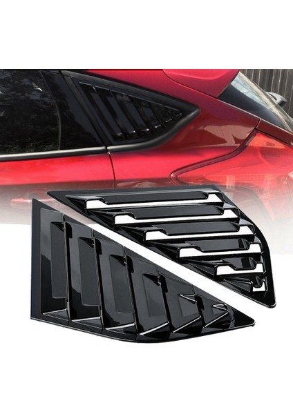 Parlak Siyah Arka Yan Havalandırma Çeyrek Pencere Panjur Panjur Kapağı Ford Focus Mk3 Hatchback 2012-2018 Için (Yurt Dışından) fiyatları