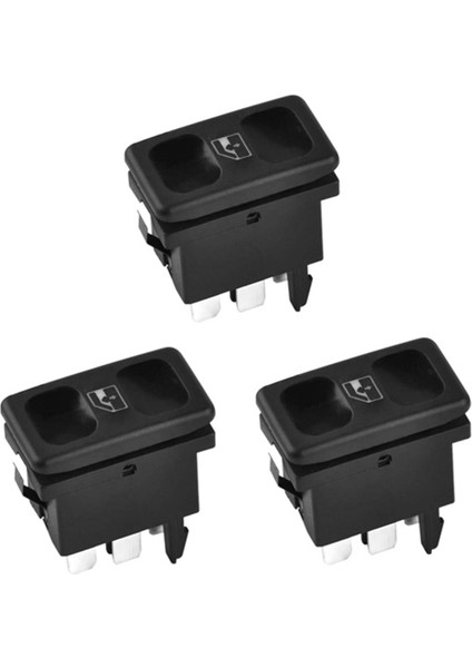 3 Adet Araba Ön Sol Cam Kontrol Anahtarı Cam Kaldırma Anahtarı Düğmesi 191959855 Vw Golf Jetta Polo Caddy Lhd Için (Yurt Dışından)