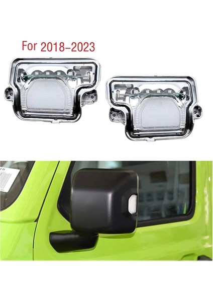 Çift Araba Dış Kanat Kapısı Dikiz Aynası Dönüş Sinyal Lambası Gösterge Lambası Jeep Wrangler Jl 2018-2023 (Yurt Dışından) fiyatları